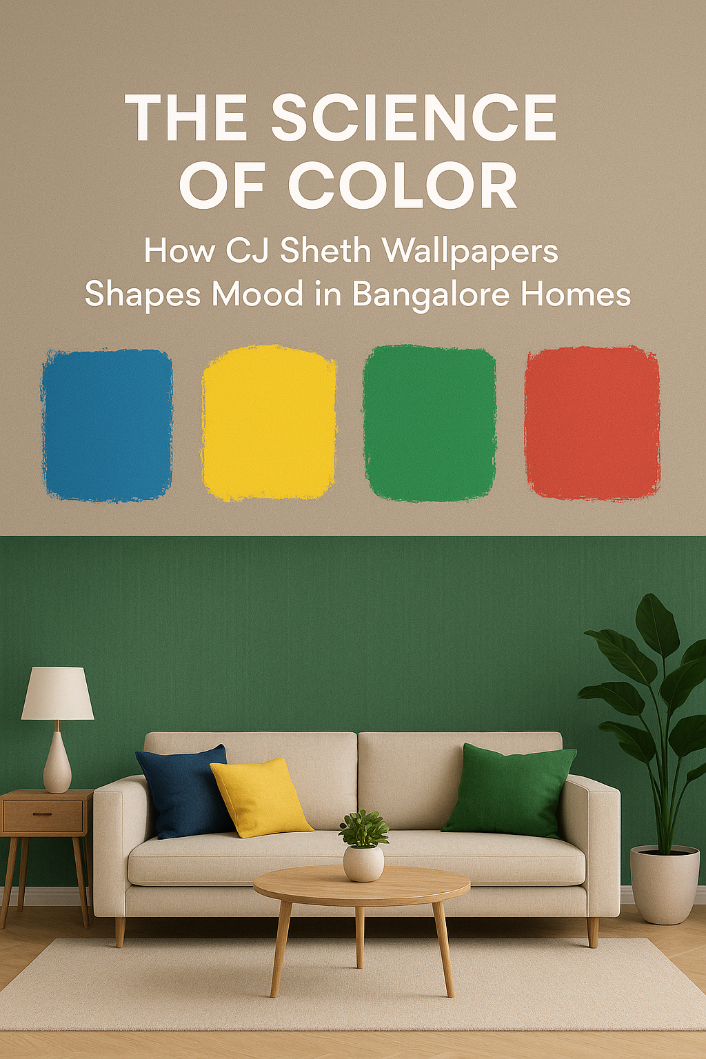 The Science of Color: How CJ Sheth Wallpapers Shapes Mood in Bangalore Homes