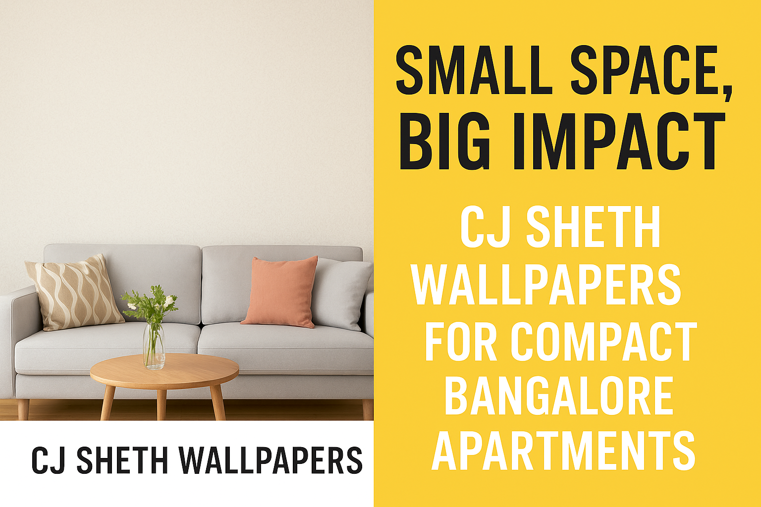 Small Space, Big Impact: CJ Sheth Wallpapers for Compact Bangalore Apartments